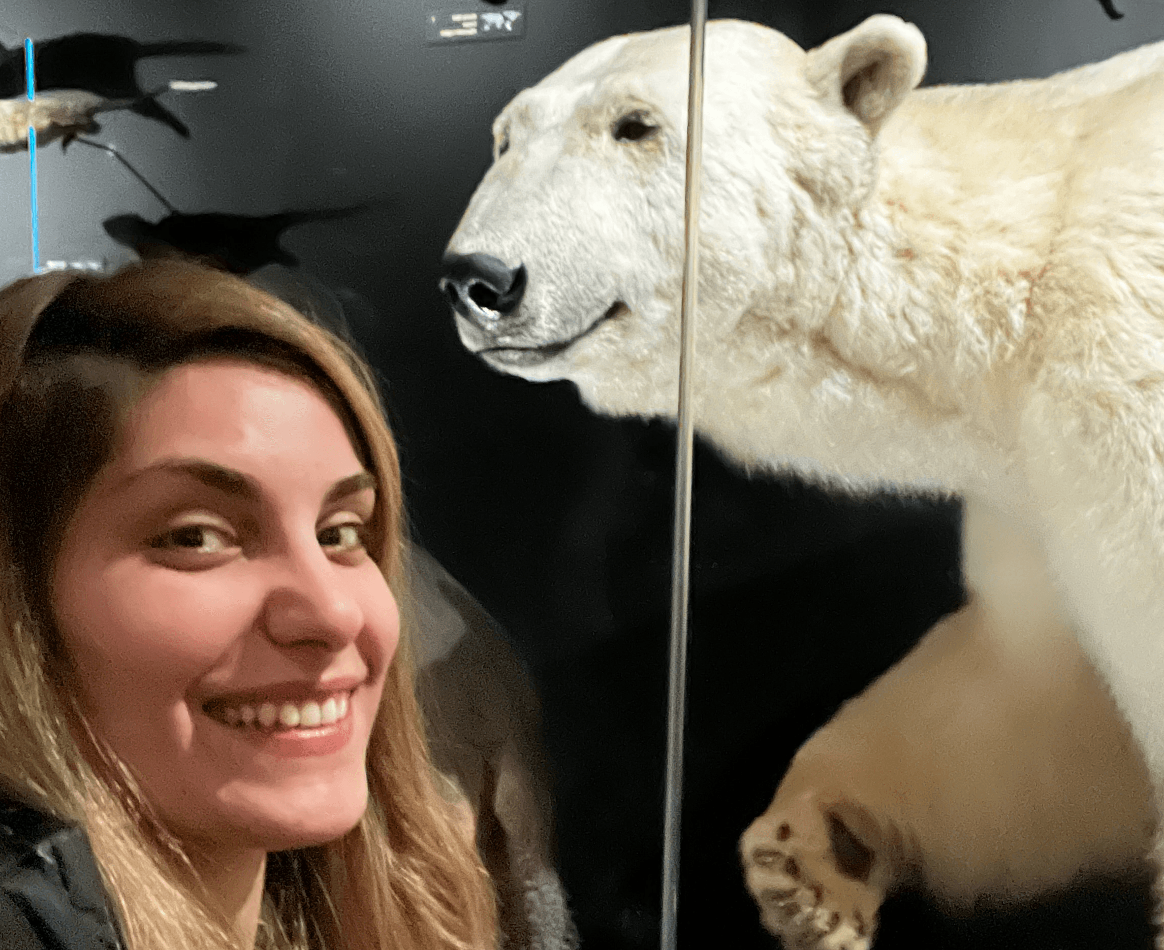 Begüm Koca Ceyhanlı at a natural history museum